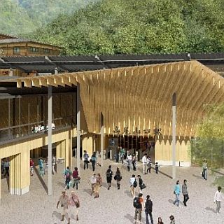 京王電鉄、高尾山口駅前での温泉施設の建設に合わせて駅舎をリニューアル!