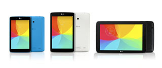 LG、7型/8型/10.1型のタブレット新製品を発表