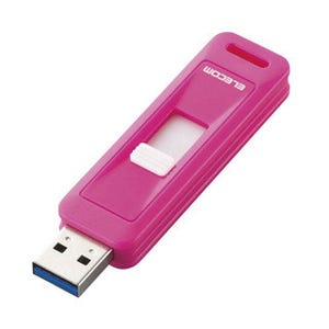 エレコム、無料のセキュリティソフトが利用可能なスライド収納式USBメモリ