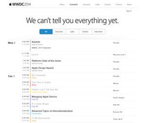 「WWDC 2014」のキーノートスピーチが日本時間6月3日午前2時から - 米Apple