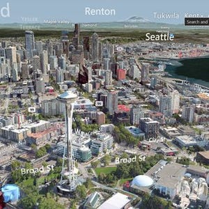 Microsoft、Bing Mapsに4つの新機能 - 3D表示や飲食スポットの星評価など