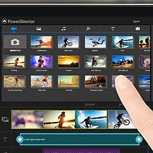 CyberLink、タブレット向けに無料の動画編集アプリ「PowerDirector」を提供
