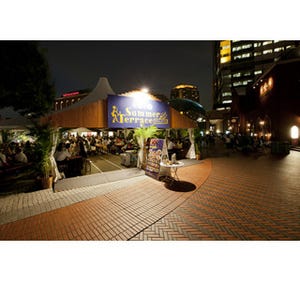東京都恵比寿に屋外サマーテラス登場 - 夜景とともにビールやフードを満喫