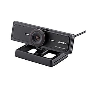 バッファロー、フルHD・30fps対応のマイク内蔵WEBカメラ