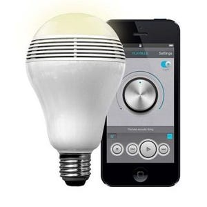 MiPow、Bluetoothスピーカーを内蔵したLED電球 - スマホから制御可