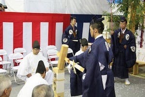 東京都中央区日本橋「福徳神社」の"上棟祭"を執行--三井不動産