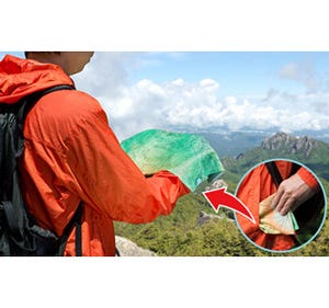 ポケットにしまってすぐ出せる! 登山地図ハンカチの第1弾「富士山」発売中