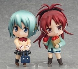 ねんどろいど美樹さやか 制服Ver.＆佐倉杏子 私服Ver.』がワンフェス