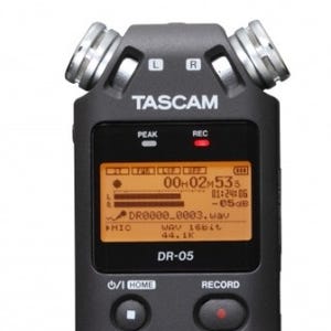 TASCAMの最新24bit/96kHz対応リニアPCMレコーダー「DR-05 VERSION2」発売