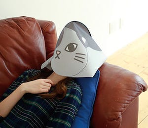 猫をかぶれば安眠できる! 猫かぶりマスク発売