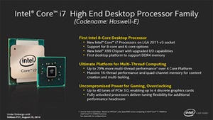 Intel、最大8コアの"Haswell-E"ことデスクトップPC向け最上位CPU「Core i7-5960X」発表