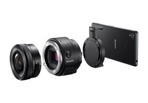ソニー、Eマウントレンズ交換式の「レンズスタイルカメラ QX1」を海外発表
