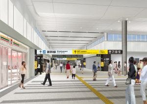 広島県広島市 Jr広島駅構内の新跨線橋は11 2から供用開始 改札口も移転 マイナビニュース