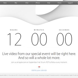 米Apple、スペシャルイベントのWeb中継実施 - 日本時間10日午前2時スタート