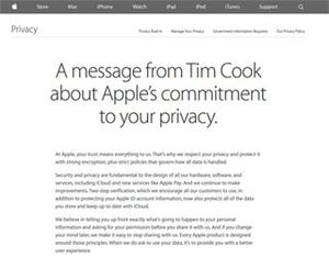 AppleのCook CEOがプライバシーについて説明、Googleとの違いを強調