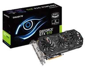 GIGABYTE、独自ファンを採用したOC版GeForce GTX 970搭載カード