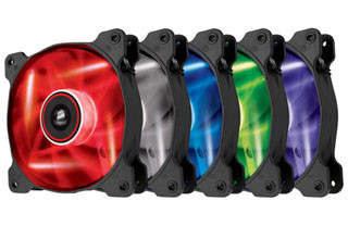 CORSAIR、静音性と静圧を重視したLED搭載の120mm・140mmファン