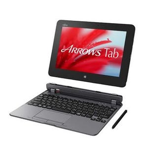 富士通、10.1型タブレット「ARROWS Tab QH55/S」 - キーボードが標準付属
