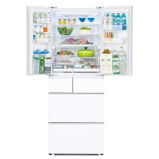 AQUA 大型冷蔵庫 6ドア AQR-FG50D-R 501L ガラストップ - 冷蔵庫