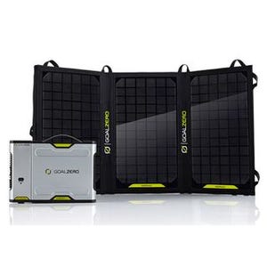 米GoalZero、ソーラーパネルをセットにしたAC100V対応ポータブル電源