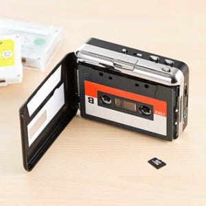 サンワサプライ、カセットテープ音源をMP3化・microSD保存できるプレーヤー