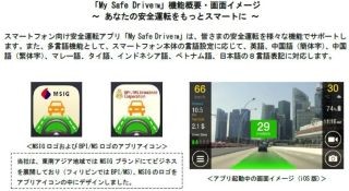 8言語表記に対応、スマホ向け安全運転アプリ東南アジア展開 - 三井住友海上