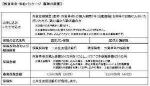 三井住友信託銀行とカーディフ損保、外貨定期にガン・介護の保障を無料付帯