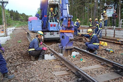 Jr北海道 函館本線 砂原線 にて約2万7 000本の枕木入れ替え工事が完了に マイナビニュース