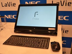 写真でみるNEC「LaVie Hybrid Frista」 - 新形状の省スペース15.6型PC