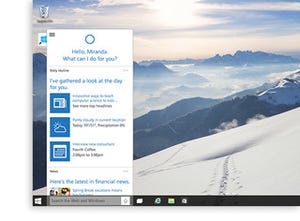 Microsoftのデジタルアシスタント「Cortana」、Windows 10でPCに拡大