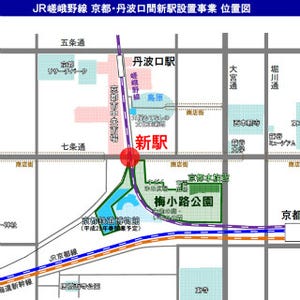 JR西日本、京都鉄道博物館最寄りの嵯峨野線新駅を設置 - 2019年春開業予定