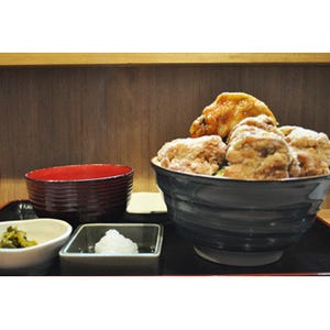 神奈川県で巨大唐揚げ8個×飯500g越えの"デカ盛り丼"に挑戦! 結果完敗に…