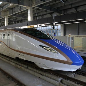北陸新幹線の報道試乗会、W7系が時速260kmで長野～金沢間を走行! 写真117枚