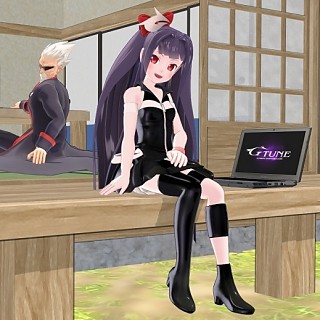 G-Tune、「G-Tuneちゃん」が普段生活している家のMMDステージデータを配布