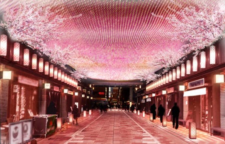 日本橋で 桜フェスティバル 開催 特別メニューや幻想ライトアップも マイナビニュース