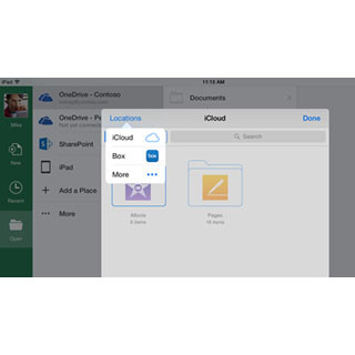 米Microsoft、「Office for iOS」でクラウドストレージ連携を強化