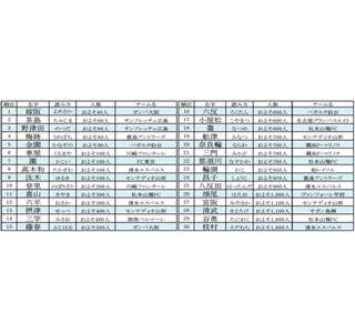 珍しい名字の現役Jリーガーベスト30、1位はガンバ大阪の……