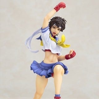 よーし、いくぞ!「STREET FIGHTER 美少女」で春日野さくらがフィギュア