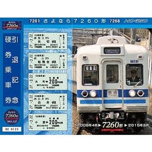 北総鉄道7260形、営業運転最終日に臨時運転 - 引退記念の硬券乗車券も発売