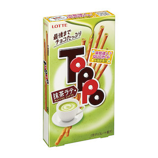 「トッポ」から、"抹茶ラテ"など新たに3種類の商品が登場 - ロッテ