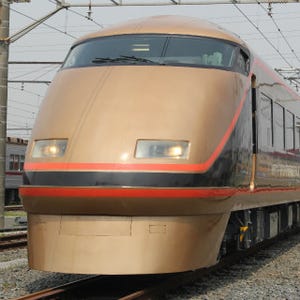 「日光詣スペーシア」東武鉄道100系が金色に輝く! 4/18運行開始、写真37枚