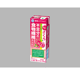 雪印メグミルク、不足分の食物繊維を補えるざくろ味のヨーグルト飲料を発売