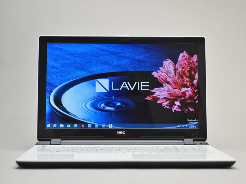 シャープな装いとなったNEC「LAVIE Note Standard NS150/BA」- 2015年 