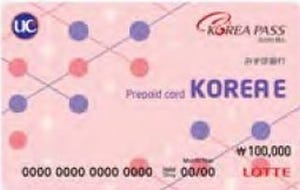 みずほ銀行など、韓国のロッテカード加盟店で利用できるプリペイドカード発行