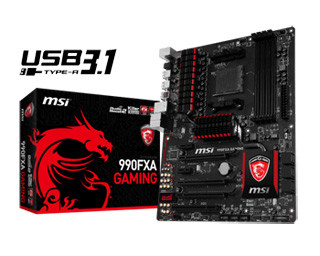 台湾MSI、USB 3.1ポート搭載のゲーミングマザーボード「990FXA GAMING」