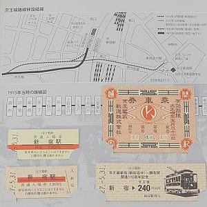 京王電鉄、新宿～調布間開通100周年を記念した入場券・乗車券セットを発売