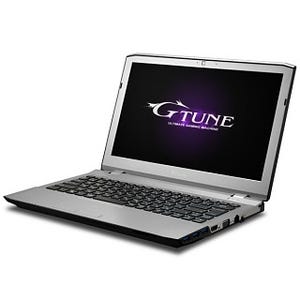 G-Tune、13.3型WQHDのIGZO液晶ゲーミングノート - GeForce GTX 960M搭載