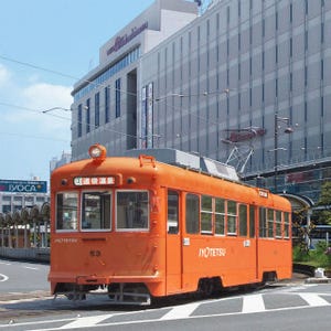 伊予鉄道の電車・バスがオレンジ1色に!? IYOTETSUチャレンジプロジェクト