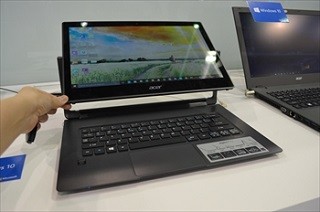 COMPUTEX TAIPEI 2015 - Acerブース、13型の高解像度2-in-1「Aspire R 13」Windows 10搭載モデルなど