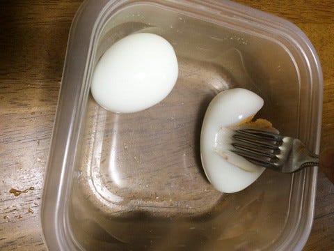 フォーク1本 ゆで卵をみじん切りするキッチン便利 時短ワザ マイナビニュース